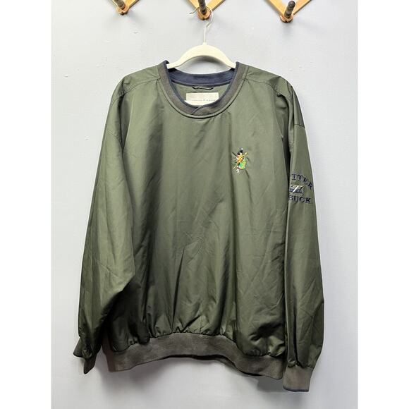 Cutter and Buck Golf Pullover Mens Large V Neck Green Scottish Embroidered - Picture 1 of 8